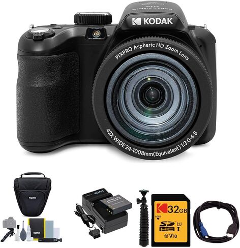 Kodak PIXPRO Astro Zoom AZ425 20MP Digital Camera (White) Bundle in Kuwait