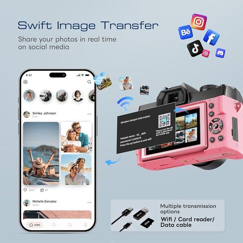 G-Anica 8K Digital Cameras Kit for Photography with Dual-Lens in Kuwait