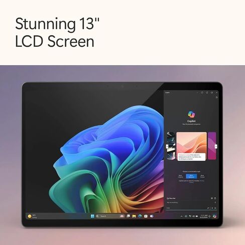 Microsoft Surface Pro 11 Copilot PC Bundle, 13" 2.8K Touchscreen Tablet with Black Pro Keyboard & Slim Pen, Snapdragon X Plus, 16GB RAM, 256GB SSD, Win 11 Pro, Black in Kuwait
