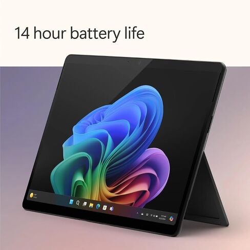 Microsoft Surface Pro 11 Copilot PC Bundle, 13" 2.8K Touchscreen Tablet with Black Pro Keyboard & Slim Pen, Snapdragon X Plus, 16GB RAM, 256GB SSD, Win 11 Pro, Black in Kuwait