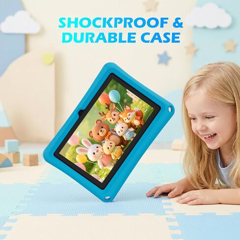 DIGITHINK Android Tablet 7 inch Tablets with Case, 4GB RAM 32GB ROM 1TB Expand, Quad-core Processor Tablet, 1024 x 600 IPS Screen, Dual Cameras, 3000mAh Battery, Bluetooth, WiFi GMS, Widevine L1 in Saudi Arabia