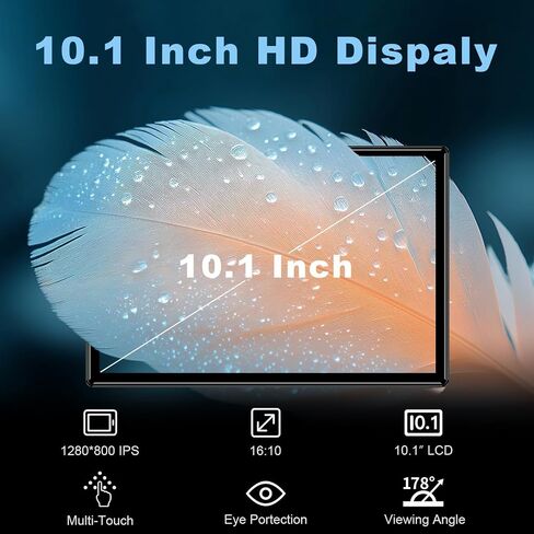 Android 13 Tablets with SIM Card Slot, 10.1 Inch Large Tablet, Cellular Tablets with Case, 4G LTE Tablet Makes Calls, 6GB+128GB 5G WiFi GPS, BT5.0, 6000mAh in Kuwait