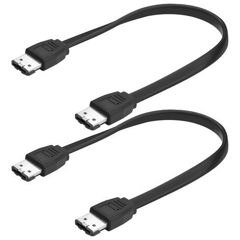 eSATA to eSATA Cable, 6Gbps SATA III Female to Female, Shielded External SATA Wire with Locking Latch, Hot Plug for HDD SSD Hard Drive Enclosure Optical Drive 30cm/11.8in(2Pack) in Kuwait