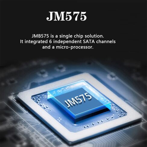 Cablecc 6Gbps SATA 3.0 1 to 5 Splitter Ports HUB Adapter Converter PM Multiplier Port Selector JMB575 in Kuwait
