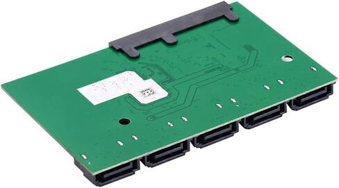Cablecc 6Gbps SATA 3.0 1 to 5 Splitter Ports HUB Adapter Converter PM Multiplier Port Selector JMB575 in Kuwait