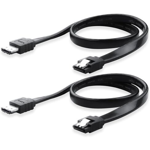 SATA to eSATA Cable, Copper Core with Locking Latch, 6Gbps SATA III Data Transfer Cord for HDD SSD Hard Drive Enclosure, External SATA to eSATA Converter Cable 50cm/19.7in(2 Pack) in Kuwait