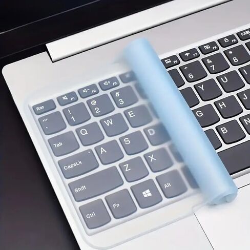 Silicone Keyboard Cover for MacBook Laptops, Ultra Soft Dustproof Skin, Reduces Typing Noise, Universal Protector Compatible with MacBook Pro/Air, Fit 15, 16,17 Inch Notebook in Kuwait