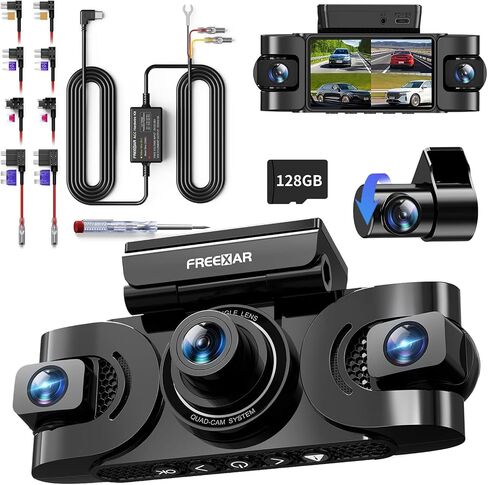 4K 4-Channel Dash Cam with 24H Parking Mode in Kuwait