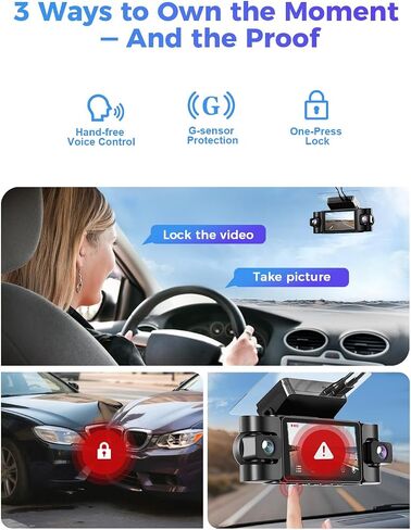 4K 4-Channel Dash Cam with 24H Parking Mode in Kuwait