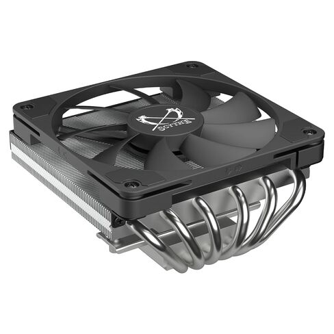 SCYTHE Big Shuriken 4 Low Profile CPU Cooler, 4.7" x 4.8" x 2.6", 12V, 200W, 31.78dB, Compatible with Desktop, Laptop, Server, Other Electronic Devices in Kuwait