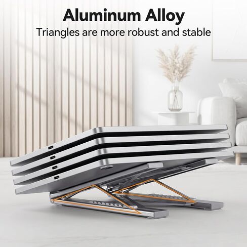 aceyoon 8 in 1 USB C Laptop Stand Docking Station with Type-C Cable Adjustable Laptop Riser Hub 4K 30Hz PD 100W Portable Notebook Dock Stand for MacBook, Pro, Air, Dell, HP, Surface, Lenovo in Kuwait