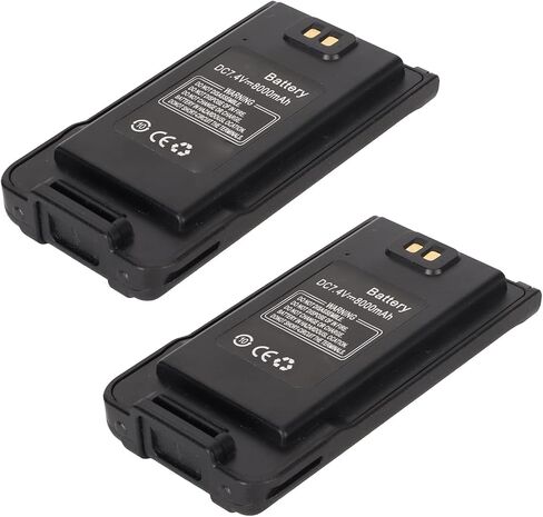 2 Pack 7.4V 8000mAh Replacement Li Ion Battery for BAOFENG UV 9R UV 9R Plus Series Walkie Talkies, Two Way Radio Replacement Battery in Kuwait