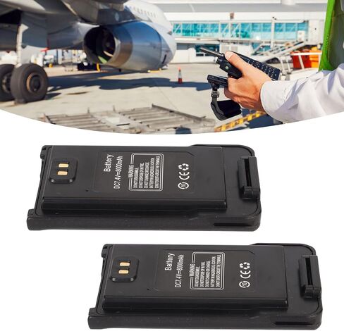 2 Pack 7.4V 8000mAh Replacement Li Ion Battery for BAOFENG UV 9R UV 9R Plus Series Walkie Talkies, Two Way Radio Replacement Battery in Kuwait
