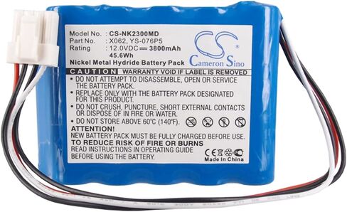 VINTRONS 3800mAh Battery for Nihon Kohden BSM-2354, BSM-2354A, BSM2300, BSM2301A, in Kuwait