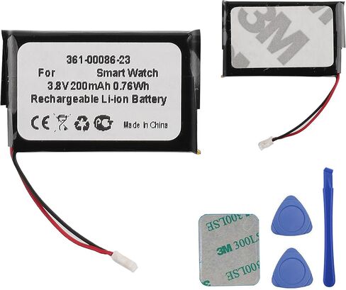 New Replacement Battery 361-00086-23 for Gar-min Vivoactive 4 Approach G10, Auxiliary Battery Backup Power Support System 180mAh with Tools in Kuwait