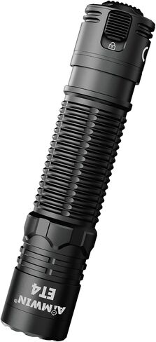 AIMWIN ET4 EDC Tactical Rechargeable Flashlight 3500 Lumens 380m Beam Throw 4 Brightness Levels Instant Search/Turbo Modes Rapid Lock One Touch Tail Button USB C Fast Charging Compact Handheld Torch in Kuwait