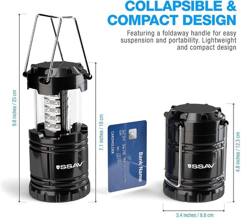 SSAV Battery Powered LED Lanterns (Batteries Included) in Kuwait