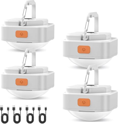 FLY2SKY 3 Pack LED Rechargeable Camping Lights Tent Lantern Mini Emergency in Kuwait