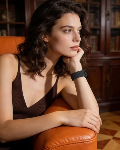 Magnetic Silicone Sport Band for Apple Watch Bands Series 11-1/SE/Ultra in Kuwait