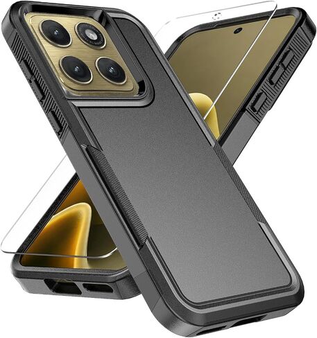 for Motorola Moto Edge 2026 Case with Tempered Glass Screen Protector in Kuwait