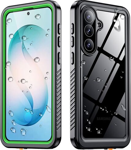 Upgraded for Samsung Galaxy S26 Case Waterproof,Built-in Screen & Camera Lens Protector[IP68 Underwater] [Military Grade Shockproof] Full Body Protection Phone Case,Black/Clear in Kuwait