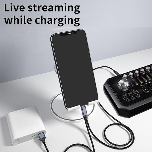 USB C Sound Adapter with Integrated Sound Card HiFi Converter Fast Charging OTG for Phone Tablet in Kuwait