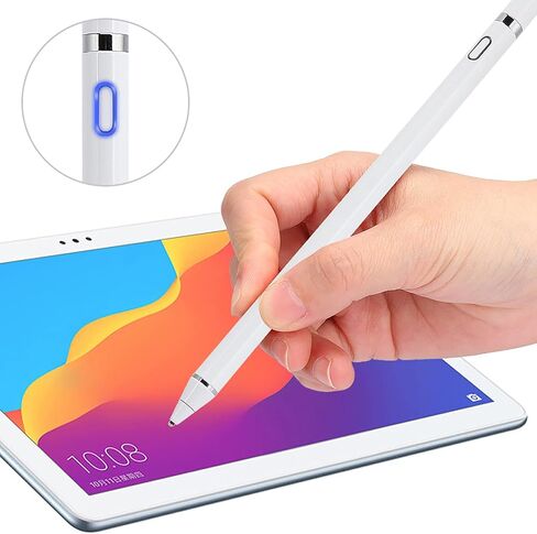 Capacitive Touchscreen Pen with Sensitive Point Control for Drawing and Writing for Artists and Students (White) in Kuwait