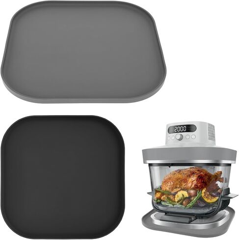 Silicone Heat Resistant Mat for Ninja Crispi Pro 6-in-1 Glass Air Fryer, Anti-slip Countertop Waterproof Protector Mat Compatible with Ninja Crispi Pro Base Kitchen Air Fryer Trivet in Kuwait