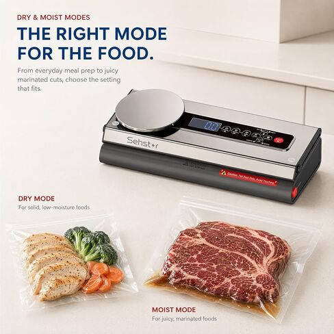 Vacuum Sealer for Food with Built-In Food Scale, 90 kPa Suction in Kuwait