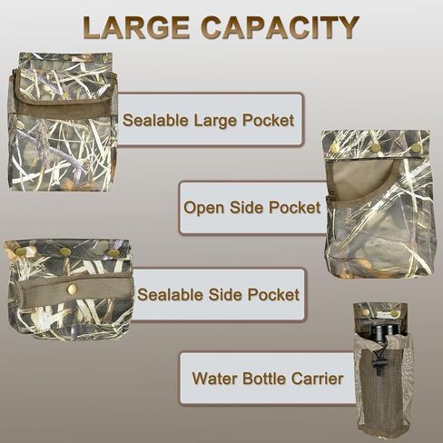 Dove Hunting Belt Bag, Adjustable Well-Fitting Shotgun Shell Bag Breathable in Kuwait