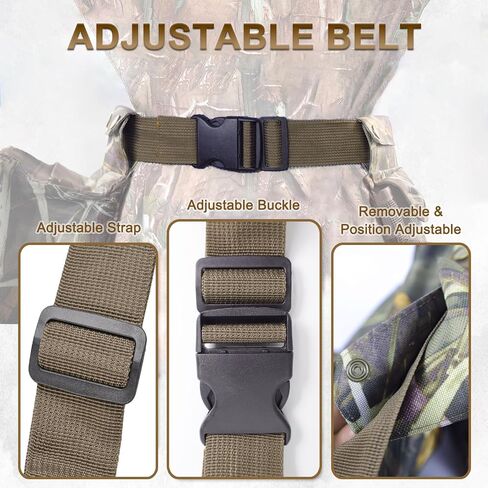 Dove Hunting Belt Bag, Adjustable Well-Fitting Shotgun Shell Bag Breathable in Kuwait