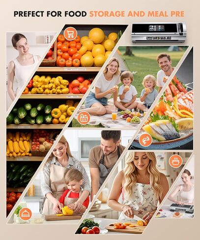 Food Vacuum Sealer Machine with Storage & Built-in Cutter in Kuwait