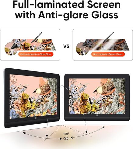 XPPen Artist Pro 16 Gen2 2.5K 16 inch QHD Drawing Tablet & XPPen Digital Drawing Glove - Two-Finger Artist Glove with Cute Cat Print in Kuwait