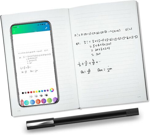 YWBL-WH Smart Pen and Notebook, Real Time Writing Sync, 4MB Offline Storage, A5 Size for Work and Learning in Kuwait
