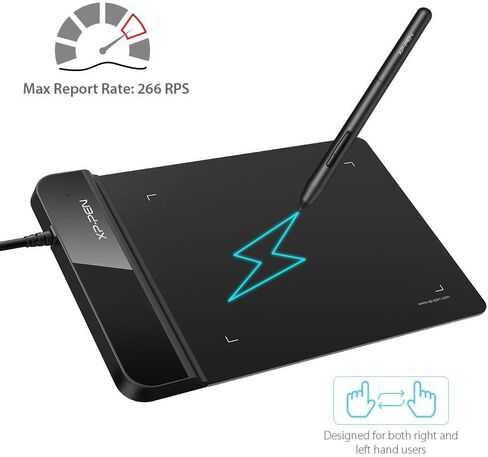 Drawing Tablet XPPen G430S OSU, Graphic Drawing Tablet & XPPen Digital Drawing Glove - Two-Finger Artist Glove with Cute Cat Print in Kuwait