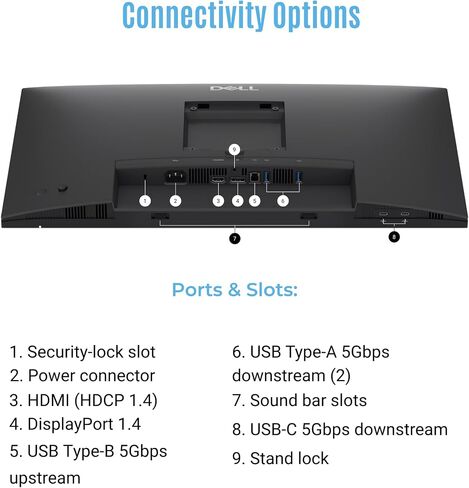 Dell Pro P P2426H 24" FHD 120Hz Business Monitor, USB-C, HDMI, DisplayPort in Kuwait