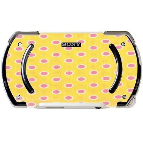 Pink and Yellow Dots Fun design Vinyl Decal Sticker Skin by Debbie's Designs for PSP Go in Kuwait