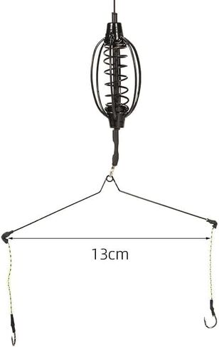 Carp Fishing Feeder Baits Cage, Spring Fish with Holder, Inline Methods Tackle Baits Cage Hook Rigs Set Sinkers Feeder Tackle Fishing Sinkers in Kuwait