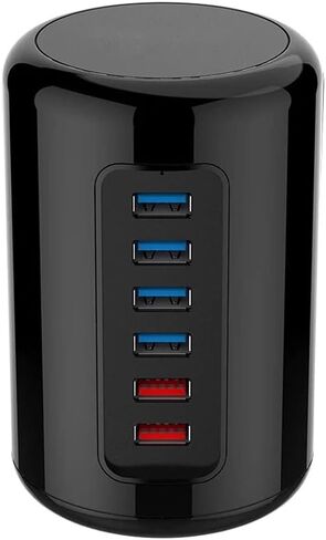 USB 3.0 HUB with Power Adapter Fast Charger Hub Desk Splitter Rj45 Ethernet Expander Computer Accessories for Pro in Kuwait