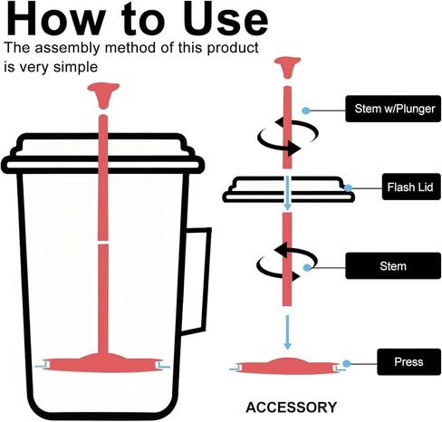 2-Pack Silicone French Press Coffee Makers compatible with Stanley Classic Stay-Hot French Press Coffee Maker 48 oz , french press coffee maker for Stanley Camping Stoves ,coffe press (Black, 2) in Kuwait