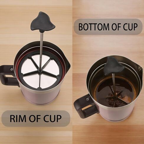 2-Pack Silicone French Press Coffee Makers compatible with Stanley Classic Stay-Hot French Press Coffee Maker 48 oz , french press coffee maker for Stanley Camping Stoves ,coffe press (Black, 2) in Kuwait