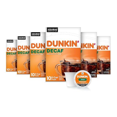 Dunkin’ Decaf Medium Roast Coffee, Keurig K-Cup Pods, 60 Count in Kuwait