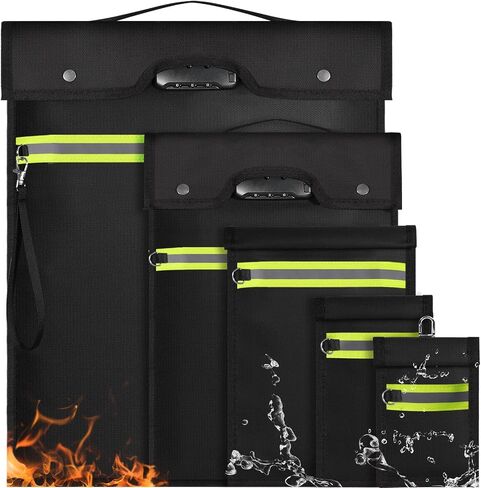 Faraday Bags with Combination Lock, 5 Pack Faraday Cage EMP Proof in Kuwait