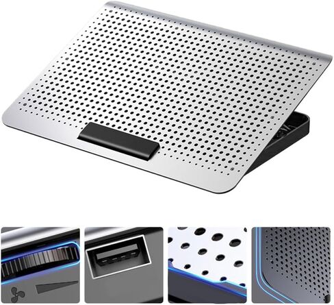 Laptop Radiator Exhaust Fan 5v Dc Aluminium Alloy Silver in Kuwait