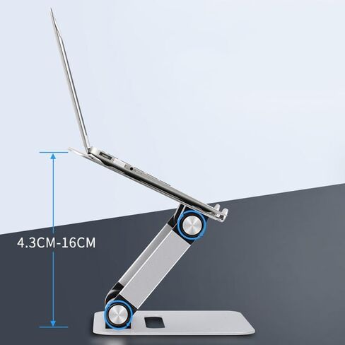 Folding Laptop Stand Aluminum Alloy Adjustable Heat Dissipation Base in Kuwait