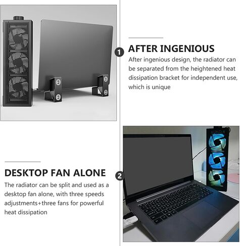 Gaming Laptop Cooling Pad Aluminum Heightened Stand with RGB in Kuwait