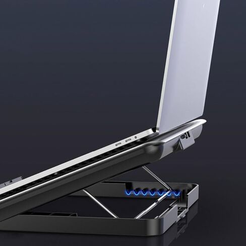 Adjustable Laptop Cooler Stand with 7-Level Height, Aluminum Alloy in Kuwait