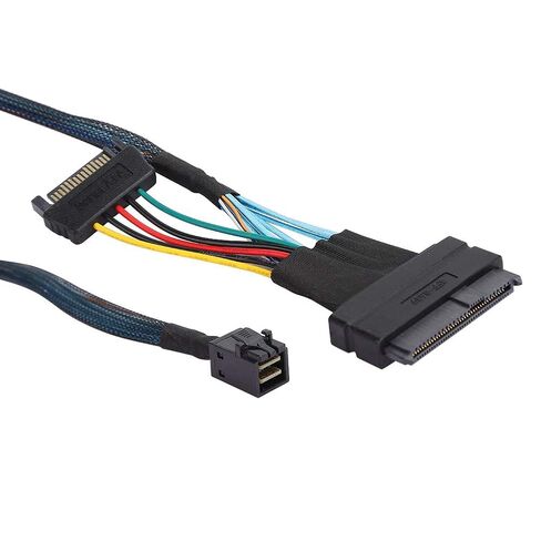SAS Cable SFF8643 to SFF8639 15P Power Line Mini Server Connector Adapter with Power 15P This Designed SAS 12GB S Mini U 2 Plug SFF 8639 CableHard Disc Data CableSA in Kuwait
