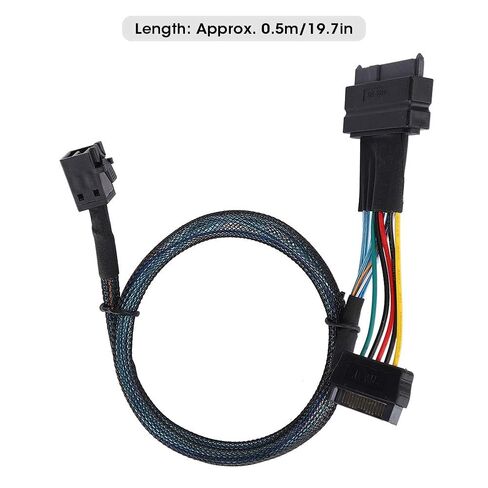 SAS Cable SFF8643 to SFF8639 15P Power Line Mini Server Connector Adapter with Power 15P This Designed SAS 12GB S Mini U 2 Plug SFF 8639 CableHard Disc Data CableSA in Kuwait