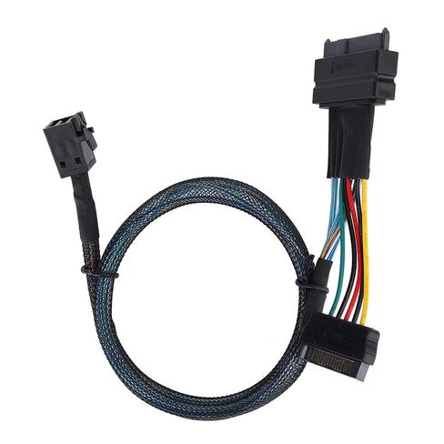 SAS Cable SFF8643 to SFF8639 15P Power Line Mini Server Connector Adapter with Power 15P This Designed SAS 12GB S Mini U 2 Plug SFF 8639 CableHard Disc Data CableSA in Kuwait